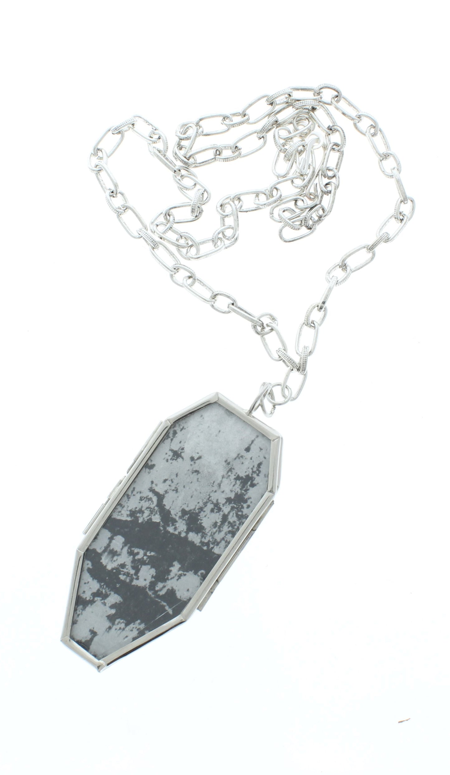 85mm x 36mm Coffin Skull Necklace, made in USA, each