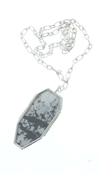 85mm x 36mm Coffin Skull Necklace, made in USA, each