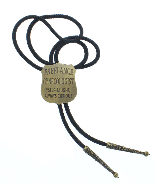 52mm x 45mm Freelance Gynecologist Bolo Tie, made in USA, each