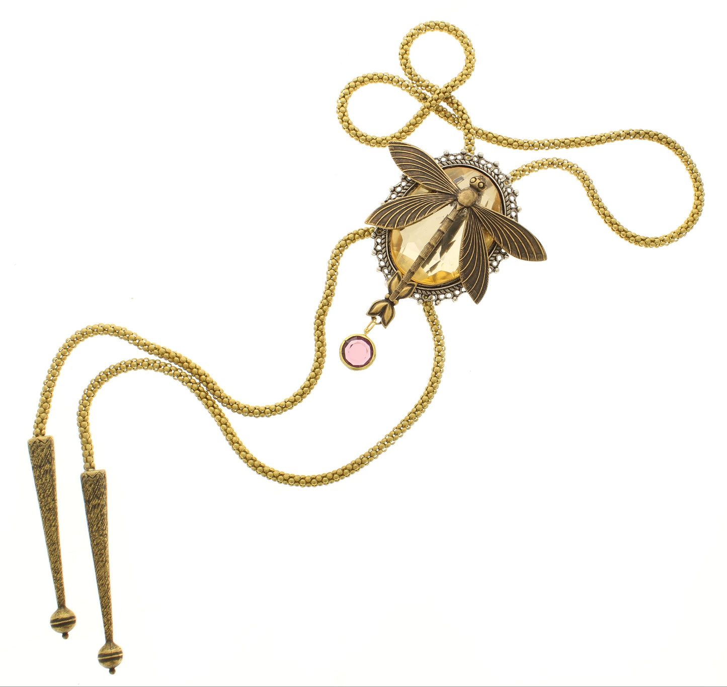 Golden Drift Bolo Tie, made in USA, each 61.1mm x 78.8mm