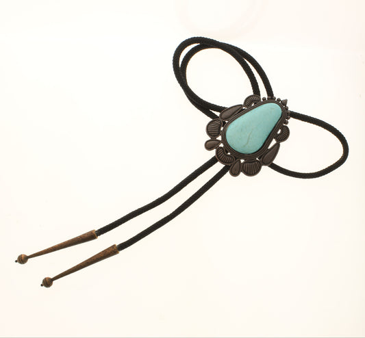 70mm x 72mm Turquoise Mesa Bolo Tie, made in USA, each