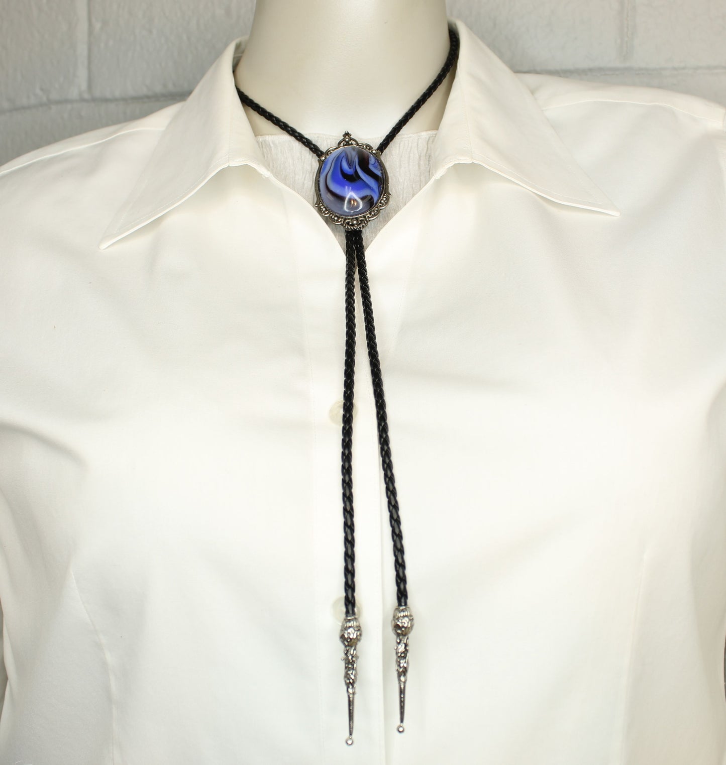 Bluestorm Bolo Tie, Made in USA, each 36.3mm x 58.9mm