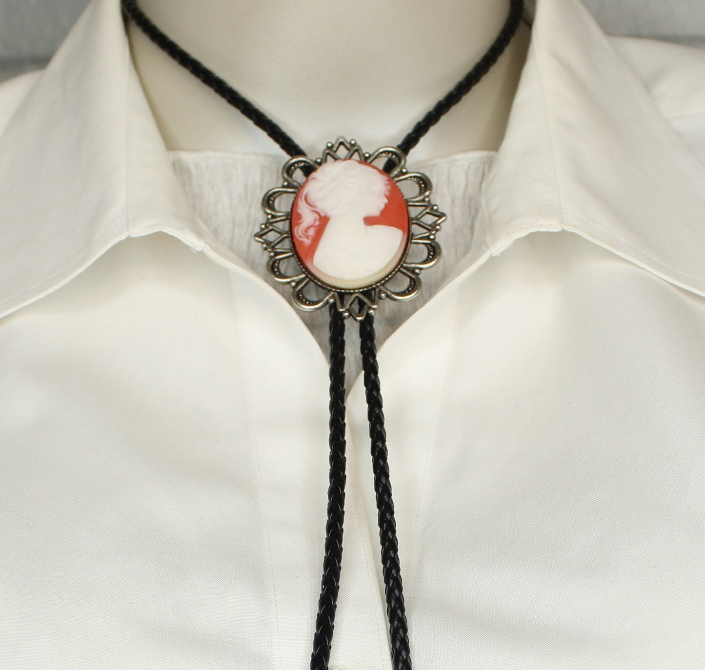 58mm x 51mm Victorian Cameo Bolo, made in USA, each