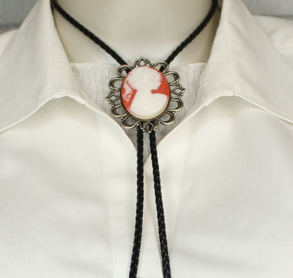 58mm x 51mm Victorian Cameo Bolo, made in USA, each