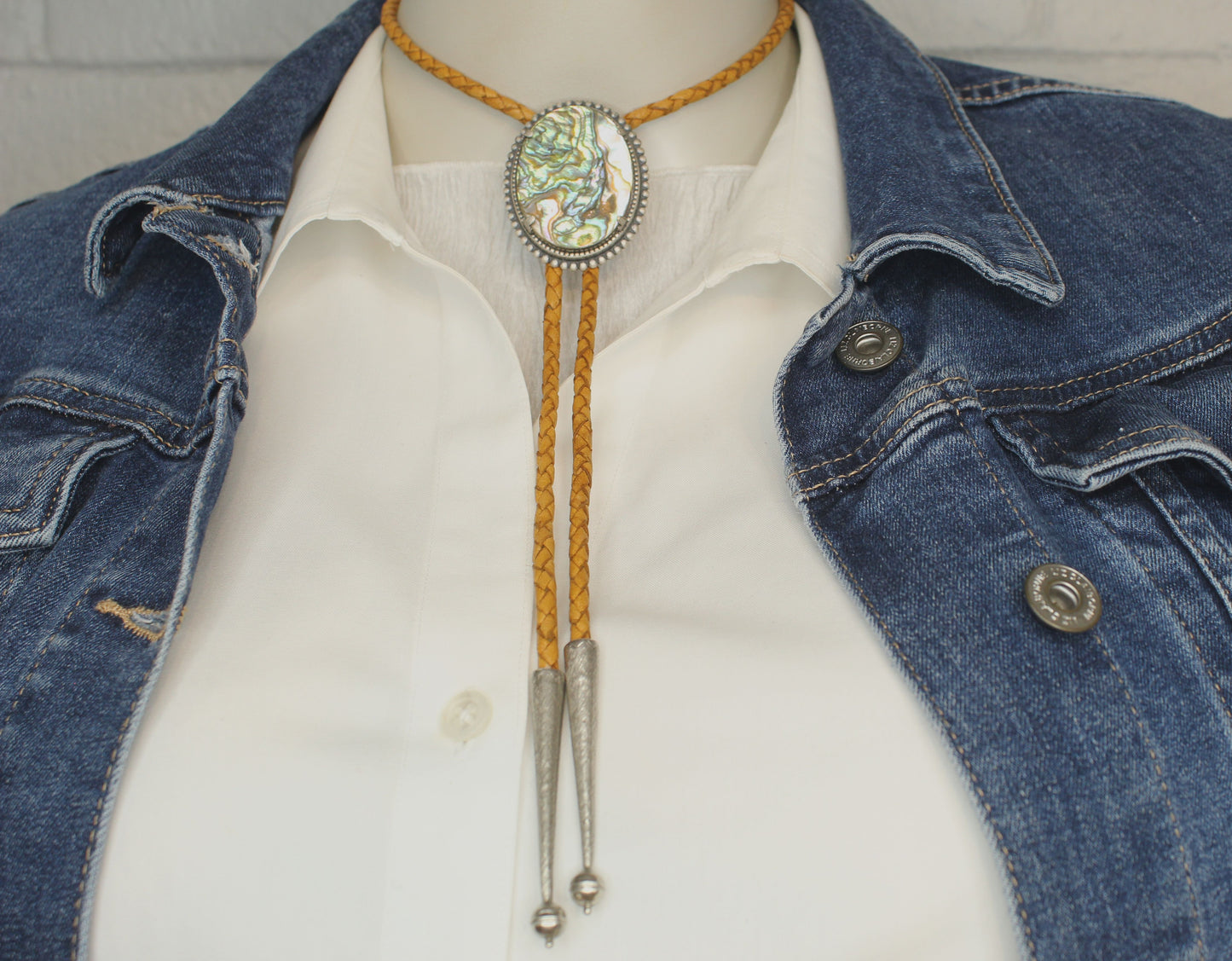 Sunset Mirage Bolo Tie, made in USA, each 38.1mm x 48.2mm