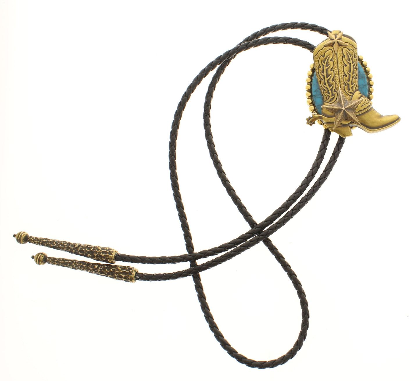 Blue Spur Bolo Tie, Made in USA, each 36.5mm x 57.5mm