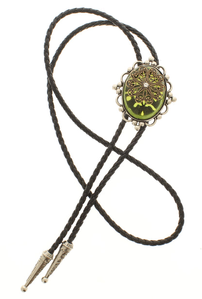 Verdant Relic Bolo Tie, made in USA, each 47.7mm x 56.4mm