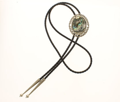 55mm x 46mm Aurora Abalone Bolo, made in USA, each