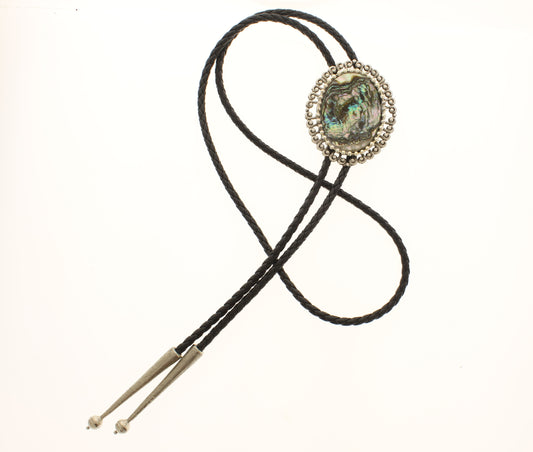 55mm x 46mm Aurora Abalone Bolo, made in USA, each