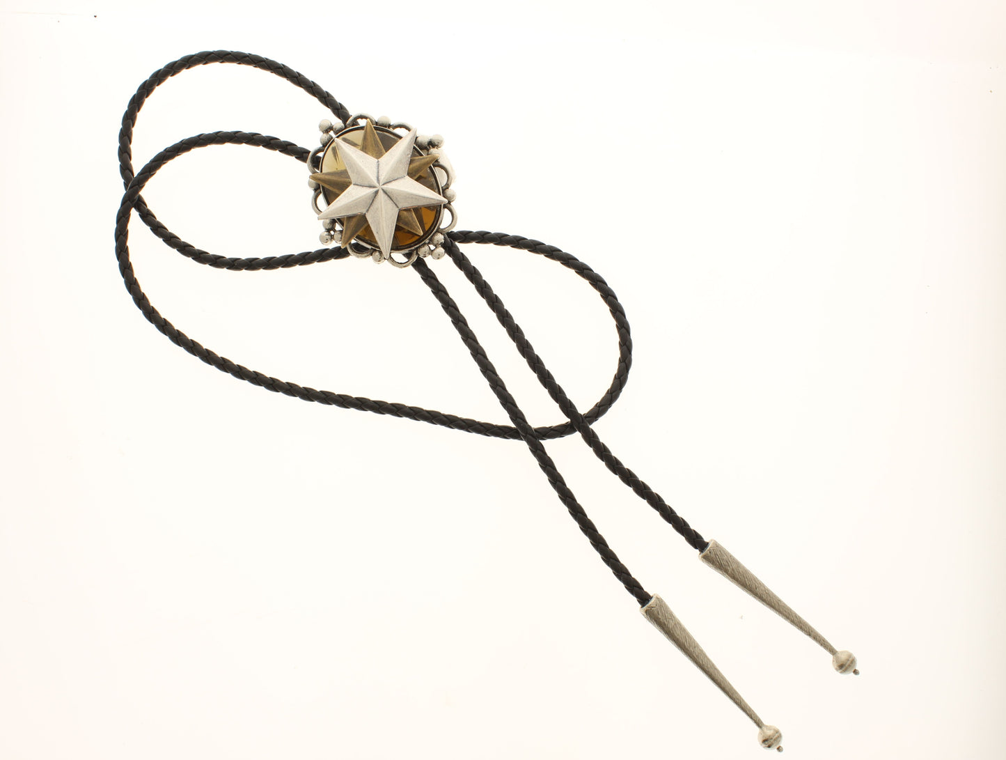 56mm x 47mm Amber Starburst Bolo, made in USA, each