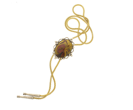 56mm x 47mm Desert Sunset Swirl Bolo, made in USA, each