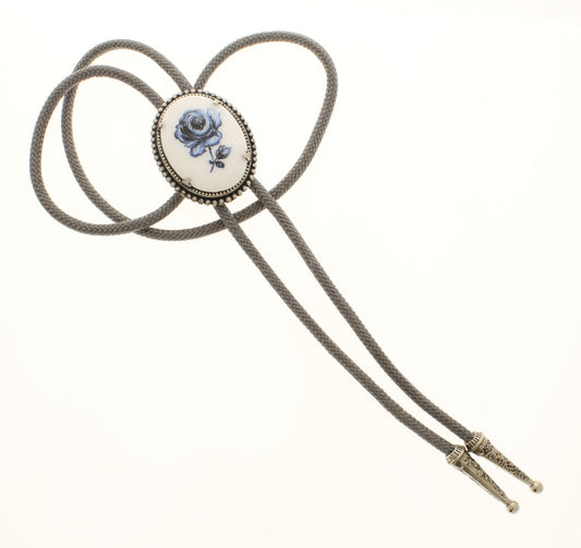 48mm x 38mm Blue Rose Heirloom Bolo, made in USA, each