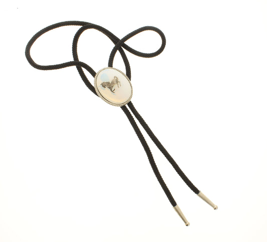 44mm x 35mm Midnight Stallion Bolo, made in USA, each