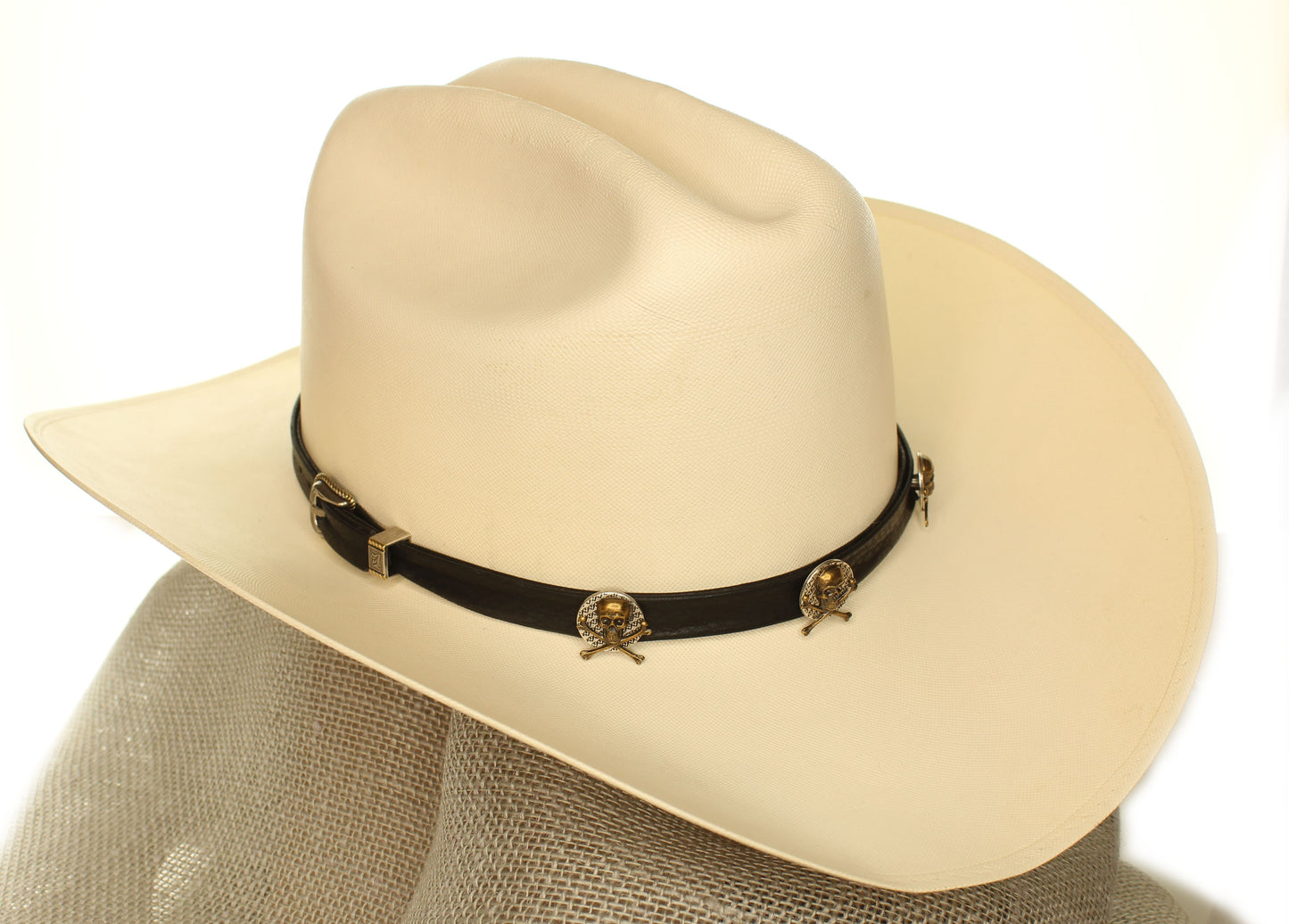 Skull March Hatband, adjustable length, Made in USA, Hat NOT included