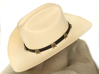 Skull March Hatband, adjustable length, Made in USA, Hat NOT included