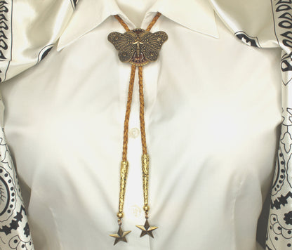 Starwing Bolo Tie, Made in USA, 68.3mm x 46.9mm