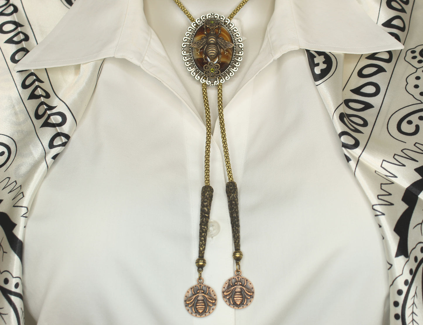 Queen’s Work Bolo Tie, Made in USA, 46.2mm x 55.5mm