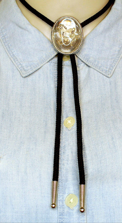 44mm x 35mm Silver Spur Stallion Bolo, made in USA, each