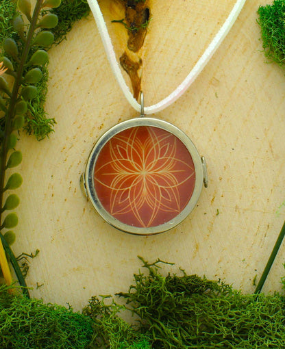 41mm Terracotta Bloom Locket, made in USA, each