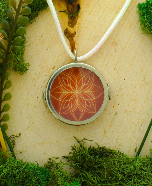 41mm Terracotta Bloom Locket, made in USA, each