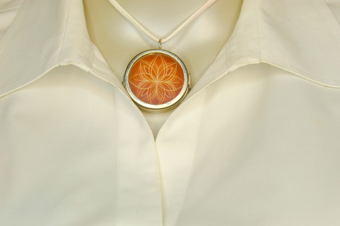 41mm Terracotta Bloom Locket, made in USA, each