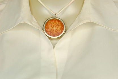 41mm Terracotta Bloom Locket, made in USA, each