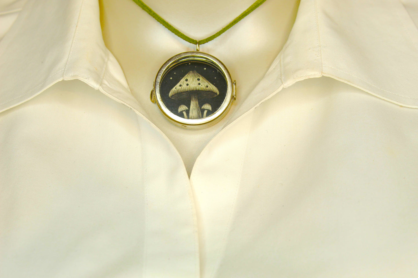 41mm Moonlit Toadstool Pendant, made in USA, each