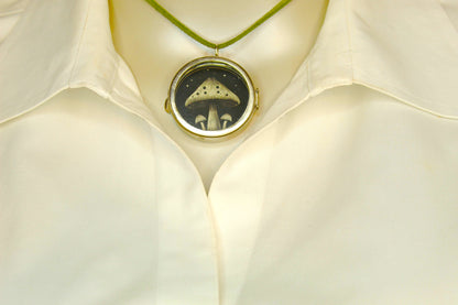 41mm Moonlit Toadstool Pendant, made in USA, each