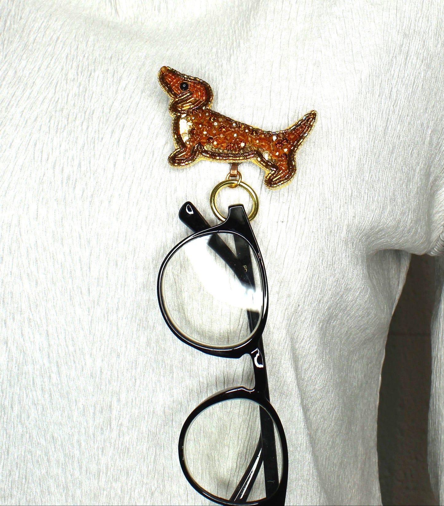 52mm x 83mm Wiener Dog Glass Keeper, made in USA, each