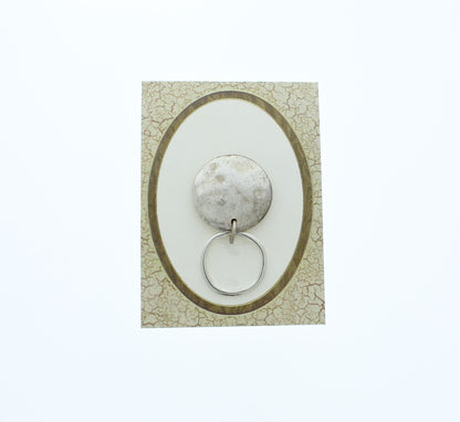 28mm Weathered Moon Eyeglass Clip, made in USA, each