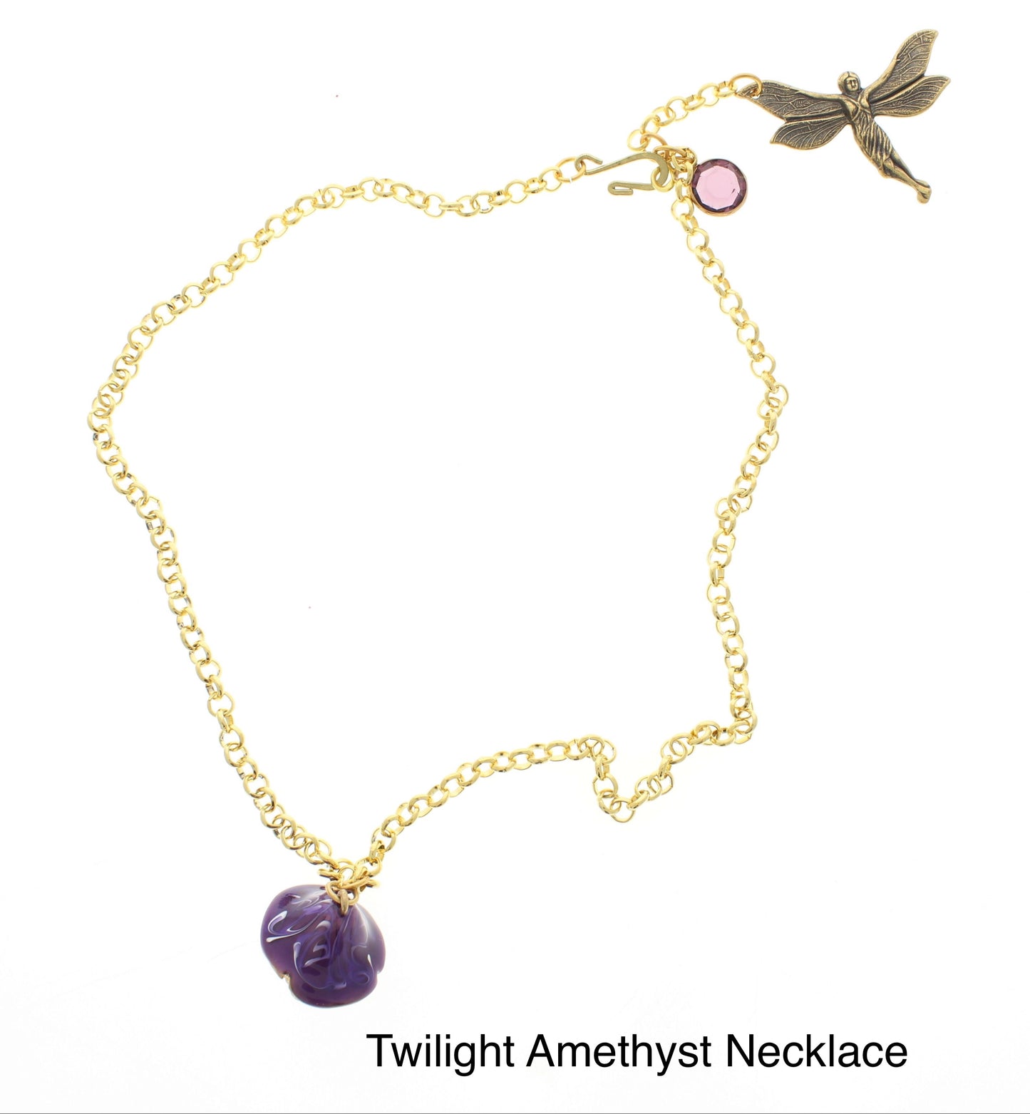 Mushroom Fairy Necklace, made in USA, each