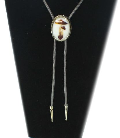 48mm x 36mm Resin Mushroom Western Bolo, made in USA, each