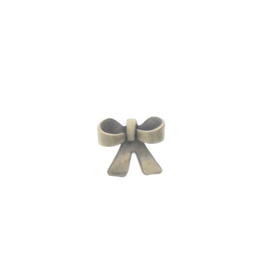 Stamped Metal Bow Charm, pk6