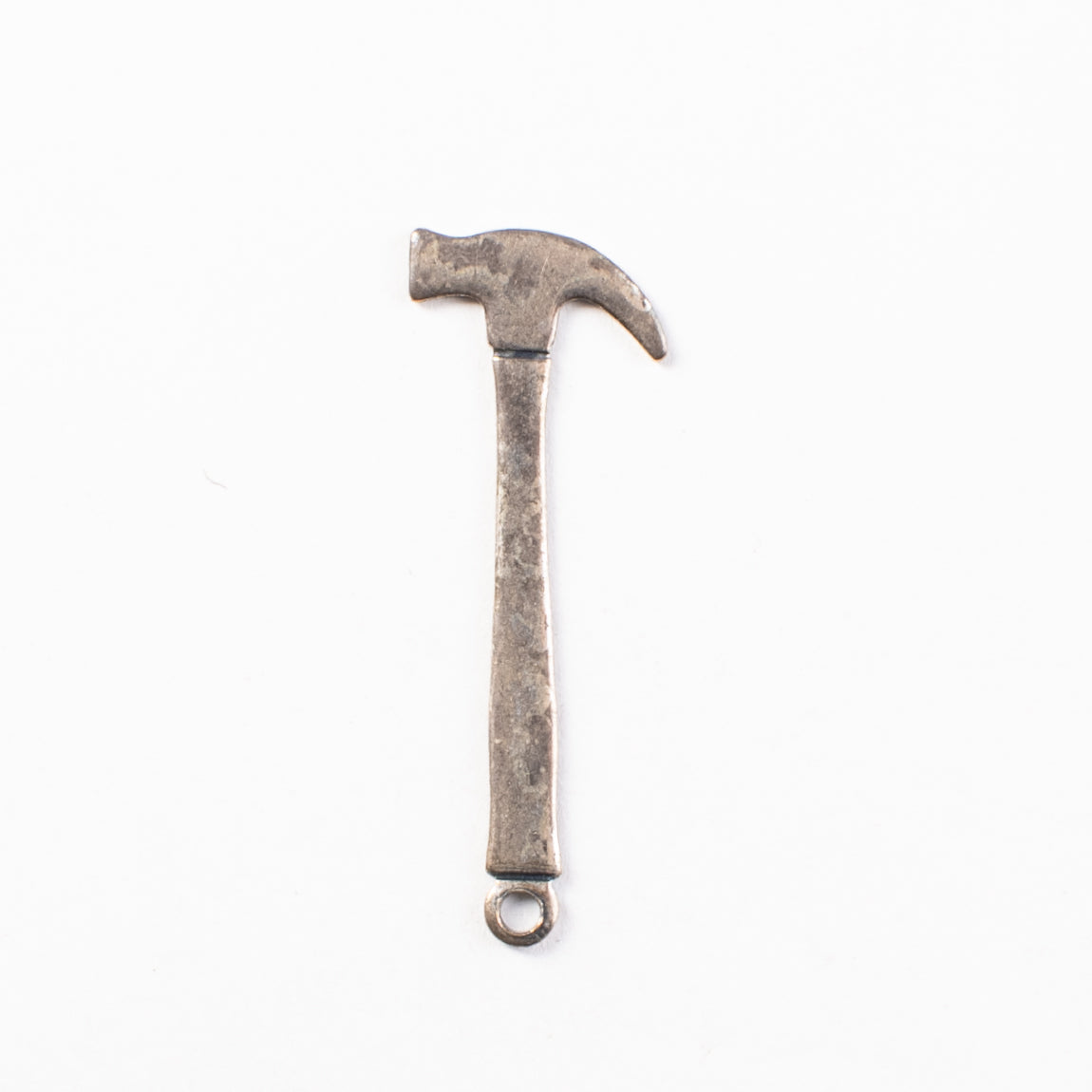 35mm Hammer Tools Charm, Antique Gold, Classic Silver, made in USA, pack of 6