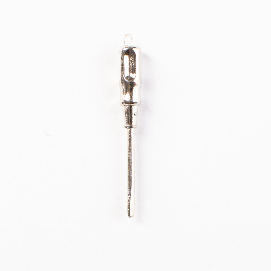 30mm Screwdriver Charm, Classic Silver, Gold Tone, pk/6