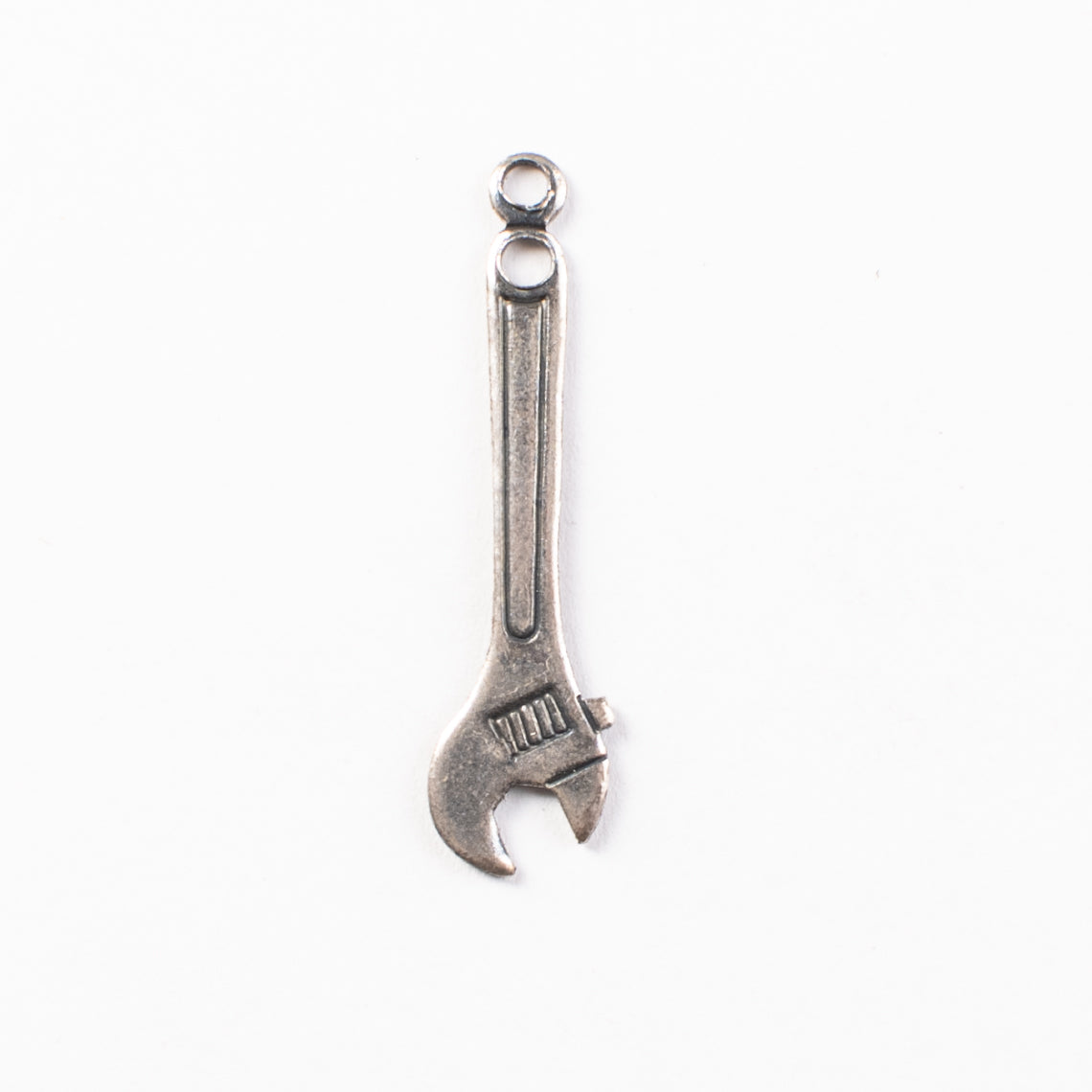 32mm Wrench Charm, Antique Gold, Classic Silver, pk/6