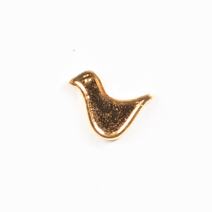 11x8mm Bright Gold, Antique Gold, Classic Silver Finish Dove Metal Stamping, pk/6