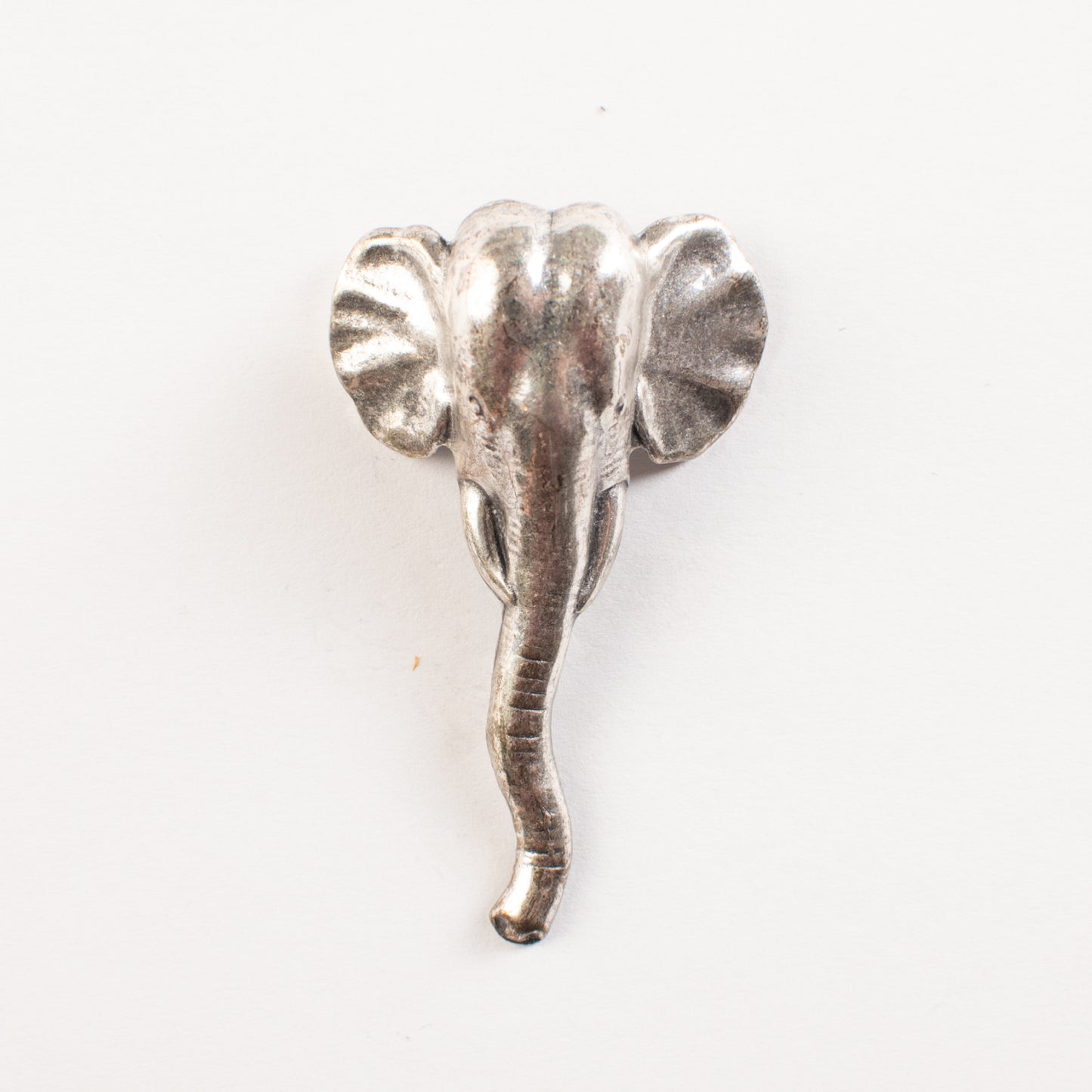 31x52mm Antique Gold, Classic Silver 3-D Elephant Head Metal Stamping, PKG/6