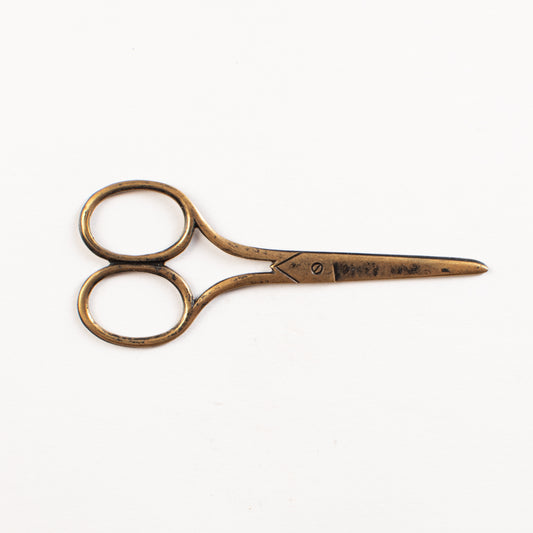 64mm Antique Gold Scissors Charm, Each