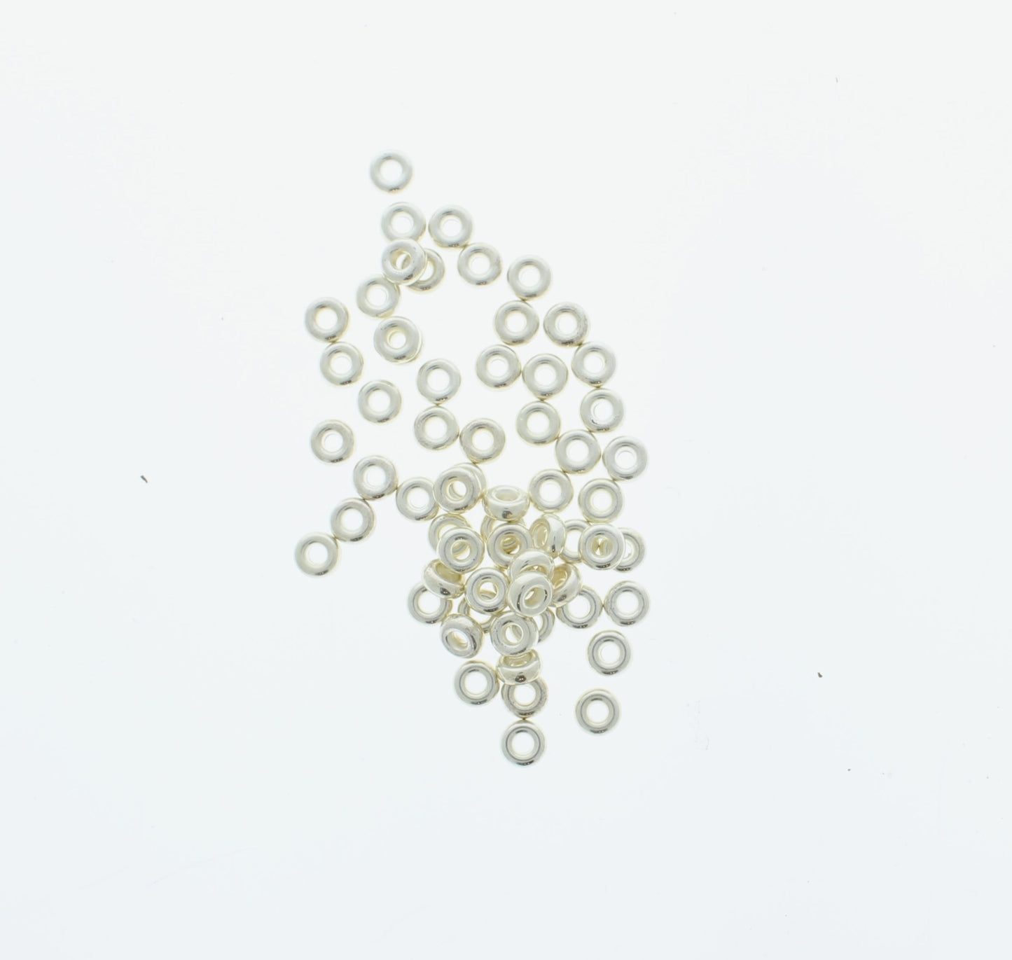 5mm Silver Seed Beads, pack of 100