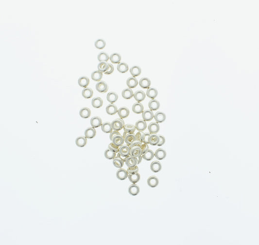 5mm Silver Seed Beads, pack of 100