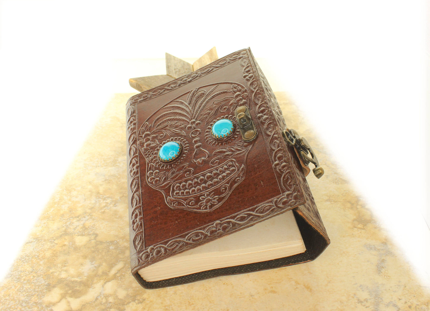 5" x 7" The Turquoise Skull Journal, made in USA, each