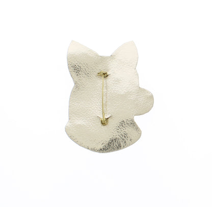 74mm x 52mm Pearl Pup Brooch, each