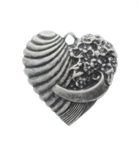 Heart Bouquet Charm, pk/6