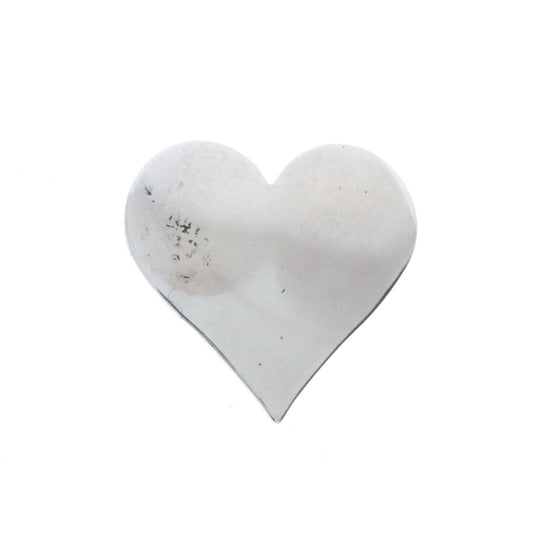 Smooth Metal Heart, Ant Nickel, -pk/6