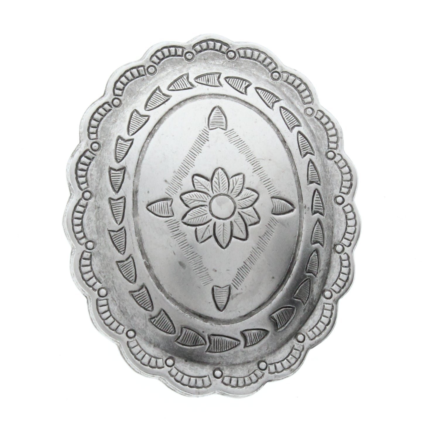 Antique Silver Finish Concho, Pk/6