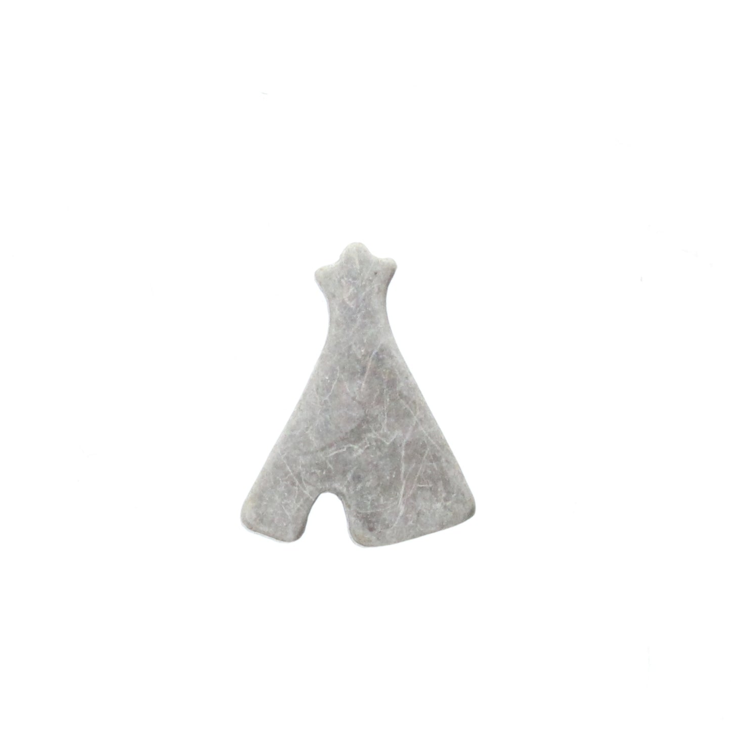 Teepee Silhouette Charm Stamping, Antique Silver Finish, Pk/3
