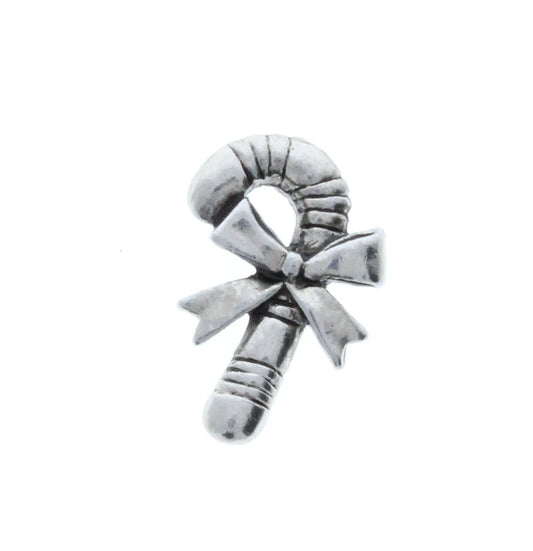 Classic Silver Candy Cane Charm, Pk/2