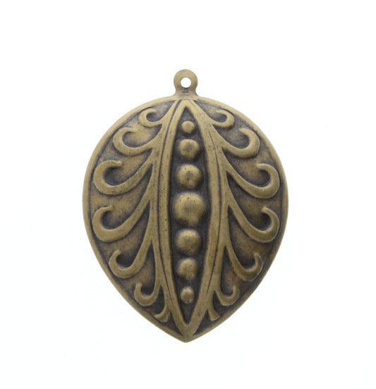 Persian Leaf Pendant/Drop, Pk/5