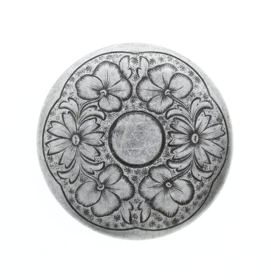 Flower Rim Round, Pk/6